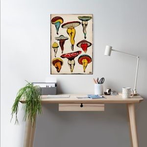 mushroom poster